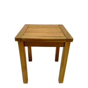 Маса от тиково дърво Noly в естествен нюанс 40x40x45см