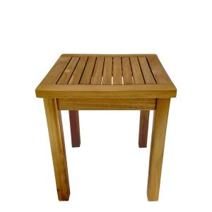 Маса от тиково дърво Noly в естествен нюанс 40x40x45см
