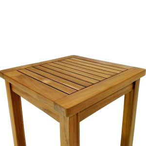 Маса от тиково дърво Noly в естествен нюанс 40x40x45см