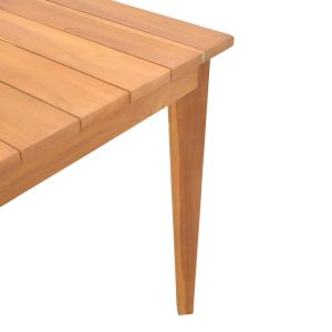Ory teak table in natural shade 160x80x75cm