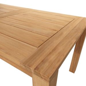Маса пабло тиково дърво в естествен нюанс 160x90x76см