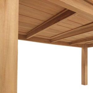 Маса пабло тиково дърво в естествен нюанс 160x90x76см