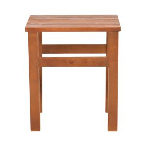 Summrine beach table, solid beech in walnut color, 40x40x45cm Hm code: N/a