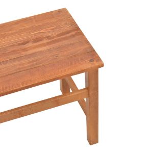 Summrine beach table, solid beech in walnut color, 60x40x45cm Hm code: N/a