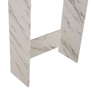 Terry Hm9122.12 washing machine cabinet with cabinet and shelves melamine white marble 64x29x181cm