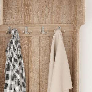 Kaylor Hm2474.01 anti furniture with hooks and storage space-MDF in Sonama 65x34x180hcm