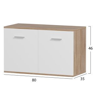 Hallway furniture 3pcs Dionne melamine in sonama-white Hm21058