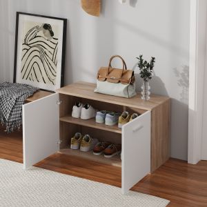 Hallway furniture 3pcs Dionne melamine in sonama-white Hm21058