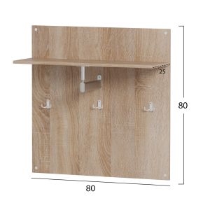 Hallway furniture 4pcs Dionne melamine in sonama-white Hm21057