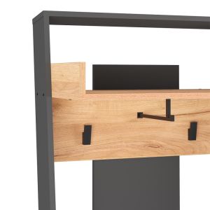 Мебели за антре Sciove в антрацитно-естествен цвят 70x40x200см