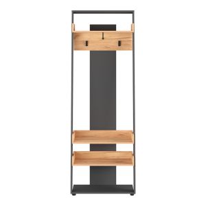 Мебели за антре Sciove в антрацитно-естествен цвят 70x40x200см