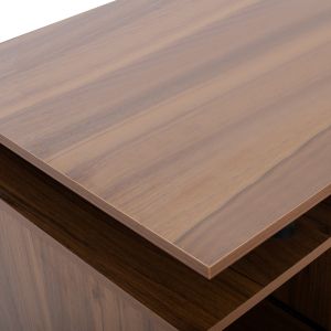 Melamine office desk Status, walnut 120x55x76cm HM2026,03