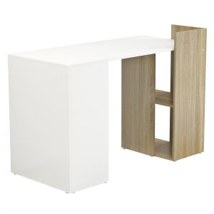 Melamine office, Sonama white 112x55x85ycm Hm8994,02