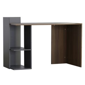 Melamine office, walnut gray 112x55x85y cm Hm8994.01