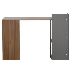 Melamine office, walnut gray 112x55x85y cm Hm8994.01