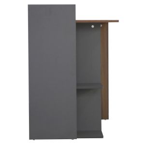 Melamine office, walnut gray 112x55x85y cm Hm8994.01