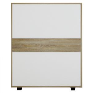 Melamine chest of drawers with 5 drawers, sonoma color/white Hm8995,04