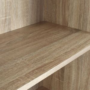 Melamine bookcase, Sonama with metal handle 60x30x180cm Hm2027,03