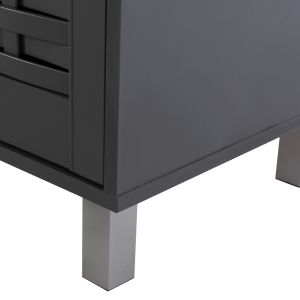 Melamine shoe cabinet Kailena dark gray Hm2230.10 77x40x121.5