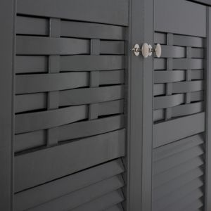 Melamine shoe cabinet Kailena dark gray Hm2230.10 77x40x121.5
