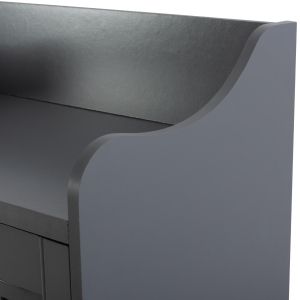 Melamine shoe cabinet Kailena dark gray Hm2230.10 77x40x121.5