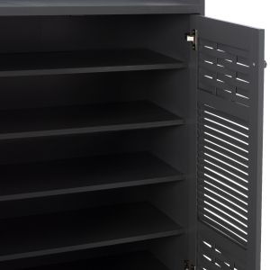 Melamine shoe cabinet Kailena dark gray Hm2230.10 77x40x121.5