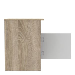 Меламиново нощно шкафче Galdi в цвят Sonoma-бял 40x45x60см