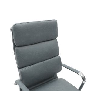 Tokyo executive office chair with antique gray Pu color