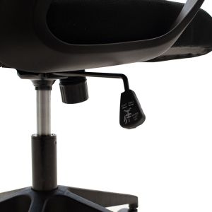 Dolphin manager chair, mesh fabric, black color