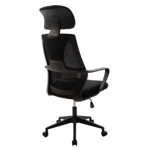 Dolphin manager chair, mesh fabric, black color