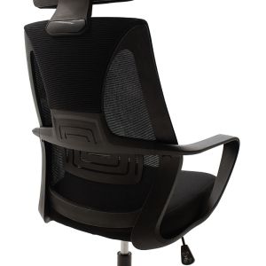 Dolphin manager chair, mesh fabric, black color