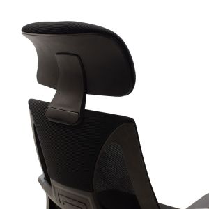 Dolphin manager chair, mesh fabric, black color