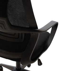 Dolphin manager chair, mesh fabric, black color