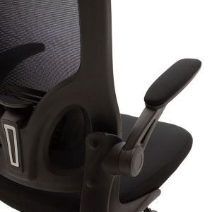 Ergoline executive chair, mesh fabric, black color