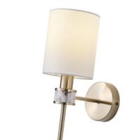 Metal wall lamp 1xe14 max 15w 190x120x370mm marble pattern Arte Illumina Timeless