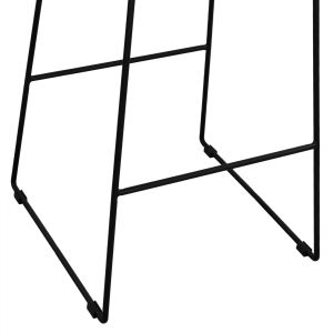 Метален бар стол Allegra Hm5641 ратан в бежов цвят 49x50x76cm