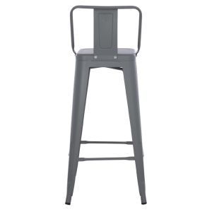 Метален бар стол Melita Relix сив Hm8643,10