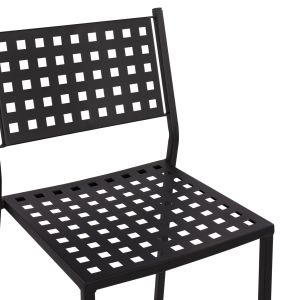 Метален бар стол Olympias Metallic Hm5528,01 черен 47x58x111cm