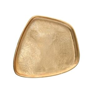 Metal decorative tray Fl12315 gold color 42x35x7cm