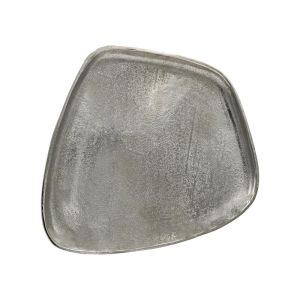 Metal decorative tray Fl12315 silver color 34x28x7cm