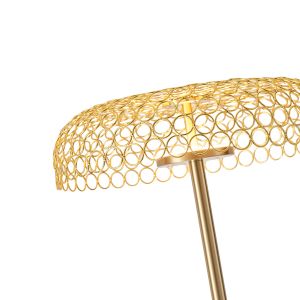 Metal lamp 9w 1080lm 3000k Φ350x1320mm golden perforated
