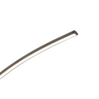 Metal lamppost Led 45w 3150lm 3000k 630x1950mm black Arte Illumina Media Luna