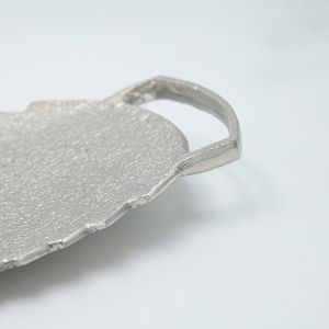 Metal tray Silver 45x25x4cm