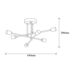 Metal chandelier