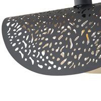 Метален полилей 1xe27 Max15w Φ450mm Max15w черно-златисти Arte Illumina Galilea