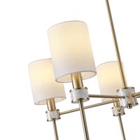 Метален полилей 5xe14 Max 8w Φ680mm мраморен модел Arte Illumina Timeless