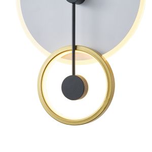 Метален полилей Led 15w 1000lm 3000k 280x400x70mm златисти Arte Illumina O Clock