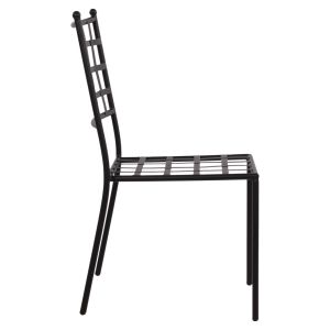Метален стол Hm5509 черен цвят 46x58x88cm