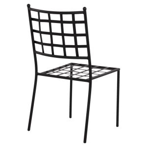 Метален стол Hm5509 черен цвят 46x58x88cm