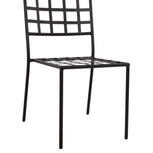 Метален стол Hm5509 черен цвят 46x58x88cm